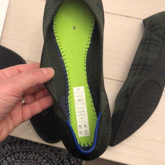 EUC Rothys Racer Green points - Picture 4 of 5